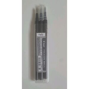 1-3 piece PILOT FRIXION ERASABLE BALL POINT GEL PEN REFILL Black 0.7mm (Fine)